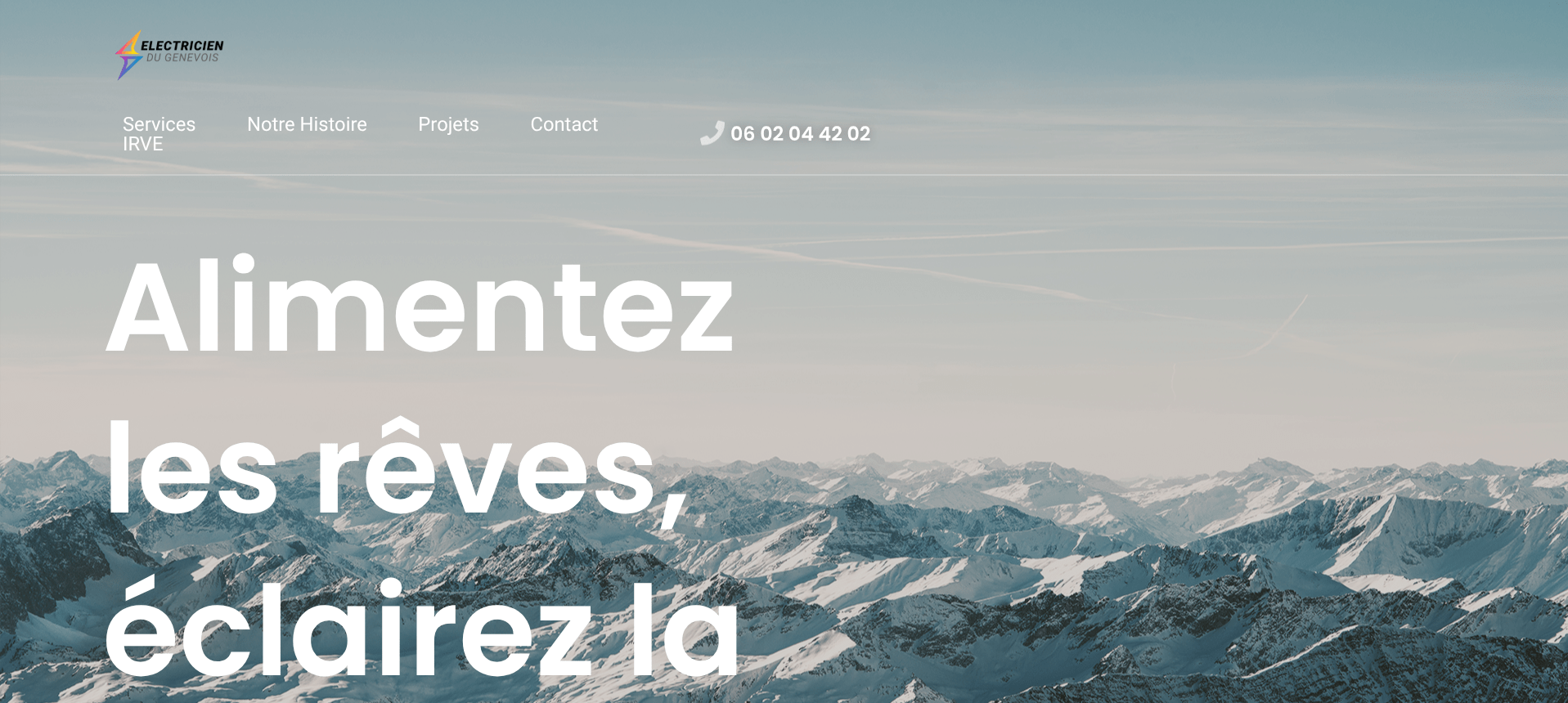 Site web électricien - Électricien Savoie