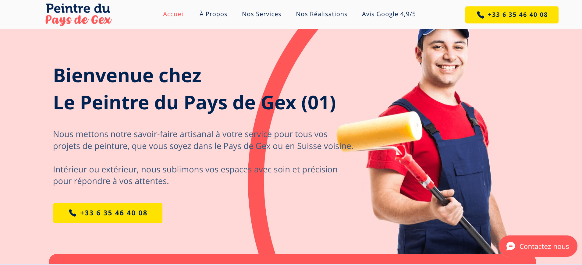 Site web peintre - Peintre du Pays de Gex